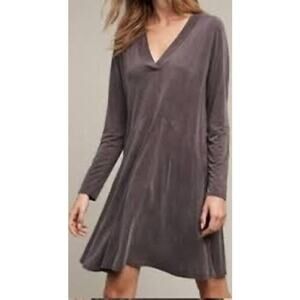 Dolan Left Coast Collection by Anthropologie Eggplant Dress Pockets Size Medium